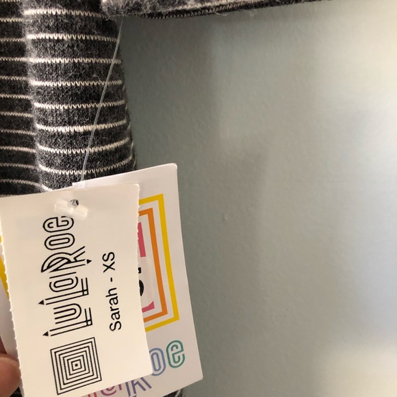 LULAROE Sarah Striped Duster Sweater NWT - Picture 6 of 7